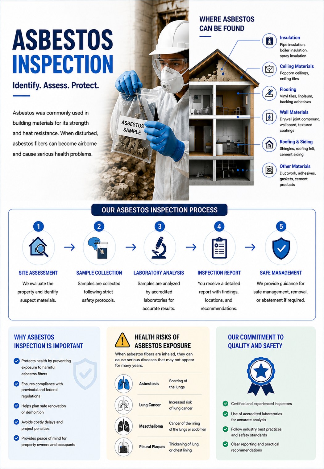 Asbestos Inspection infographic