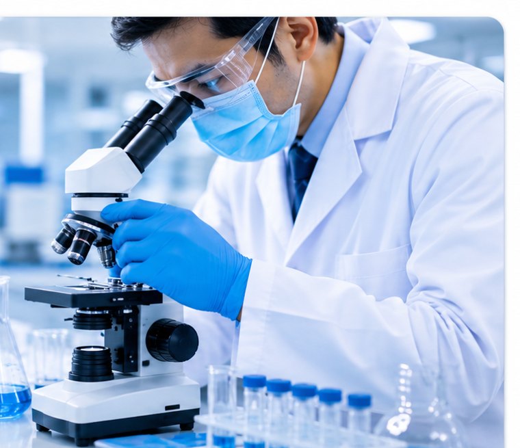 Laboratory microscope analysis